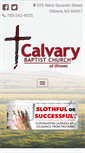 Mobile Screenshot of calvaryottawa.org