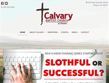 Tablet Screenshot of calvaryottawa.org